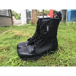 cuero sepatu pdl wanita seragam satpol pp lapas tni  boots cewek kulit sapi pdh
