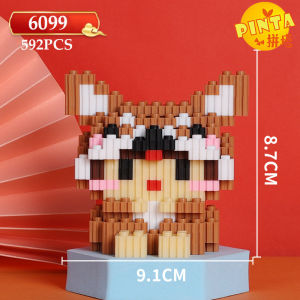 Nano Block 12 Shio Series | Mainan Bricks Education Zodiak Cina | Balok Bentuk Hewan Lucu