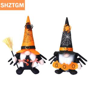 [COD] SHZTGM ตุ๊กตาแทะวันฮาโลวีนถาดใส่ของตกแต่งโต๊ะรับประทานอาหารเป็นชั้นตกแต่งโต๊ะกลางของขวัญตุ๊กตาเอลฟ์ยัดนุ่น