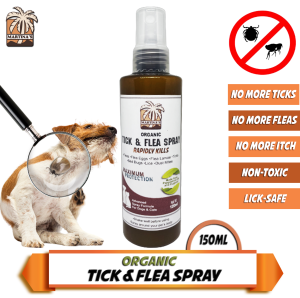 Martinas Ticks and Fleas Killer for dogs and Cats Spray anti tick Garapata & flea (Pulgas & lice Kuto Lick Safe for dogs and cats (150ml)