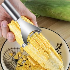 Alat Pengupas Jagung Stainless Steel - Parutan Biji Jagung Mudah Dan Praktis Corn Peeler Stripper Pisau Serut Perontok