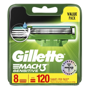 SG Local-GILLETTE Mach3 Sensitive Razor + 1 Blades / Refill 4s / Refill 8s