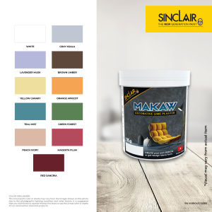 SINCLAIR MAKAW PAINTS DECORATIVE LIME PLASTER 1KG - Textured Decorative Coating