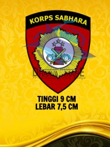 Stiker Korps Sabhara Stiker Sabhara Stiker Polisi STIKER TEMPEL DALAM KACA STIKER VINYL STIKER HOLOGRAM