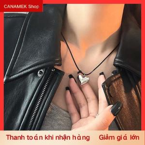 CS Retro Dây Màu Đen Vỏ Trái Tim Mặt Dây Chuyền Vòng Cổ Cho Phụ Nữ Sao Biển Xương Đòn Chuỗi Vòng Cổ Hợp Thời Trang Phụ Kiện Quà Tặng