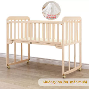 Cũi cho trẻ sơ sinh đa năng，Bàn học sinh，Kệ để đồ ，Giường trẻ em có thể ghép nối/ có kèm bánh xe