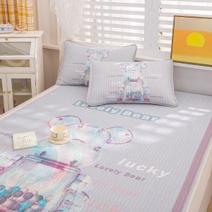 Cooling Mats Queen/King Latex Bed Mat Summer 3PCS Ice Silk Bedding Set 凉凉垫