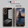 Casing For OPPO A98 A78 A58 4G 5G OppoA98 OppoA78 Candy Color 6D Electroplating Straight edge Phone Case Soft Cover. 