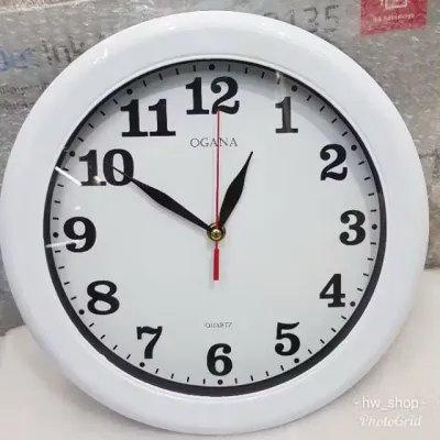 Jam Dinding Putih Polos diameter 30 cm