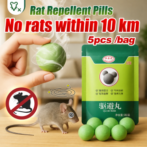 Rat Mouse Repellent Balls 5PCS 200g Total Rodent Pest Control Deterrent for Home Kitchen Garage Indoor Use