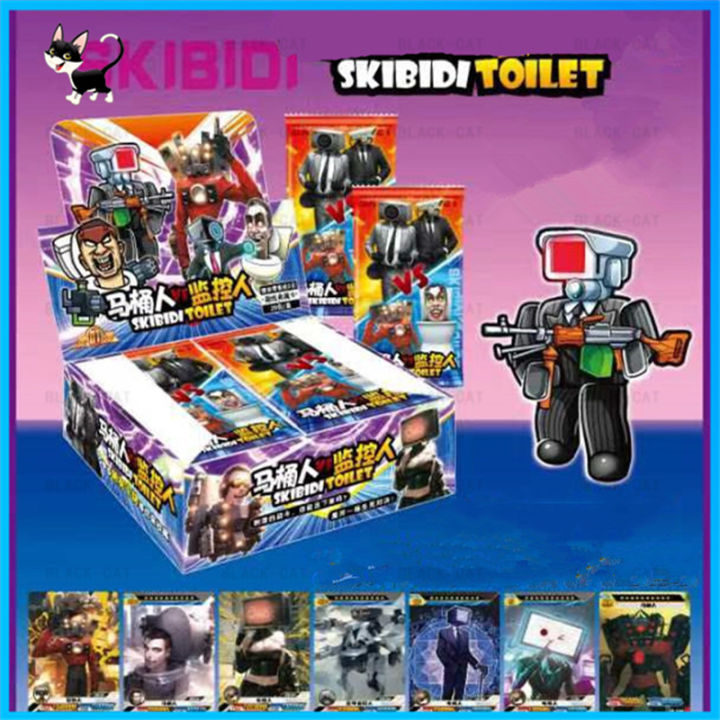 1box-Skibidi Toilet One Piece Naruto Dragon Ball Card Anime Photocard ...