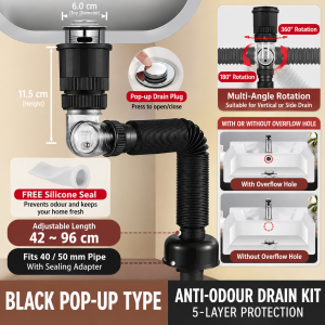 Multi-Function Flexible Sink Drain Pipe [local SG stocks]
