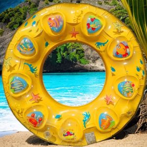 Phao bơi 2 lớp - Phao Tròn Tập Bơi Tắm Biển 2 lớp - size 80- 90cm cho người lớn và trẻ em