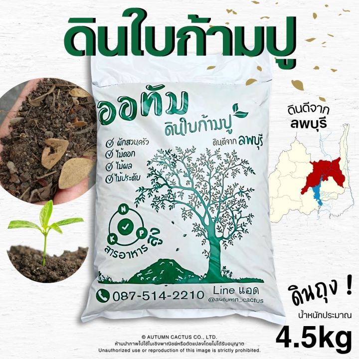 ดินใบก้ามปู ตรา ออทัม ดินปลูกอินทรีย์สำหรับพืชทั่วไป