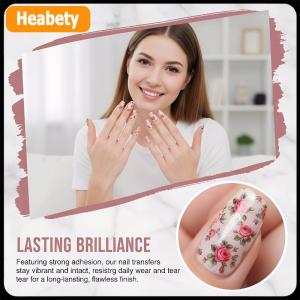 【2-3 days delivery】 Flower Rose Nail Foils 10 Rolls Transfer Paper Floral Design Butterfly Pattern Nail Art Decoration DIY Manicure Accessories