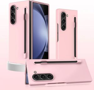 Matte Candy Solid Color With S Pen Holder Case for Samsung Galaxy Z Fold 7 6 5 8 Ultra zfold 4 3 Slim Shockproof Skin Feel Cover