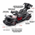 LEO 1:24 Apollo IE Supercar Diecast โมเดล รถอัลลอยด์รถยนต์ของเล่นคอลเลกชันของขวัญสําหรับเด็กชายสาว ของเล่นเด็ก. 