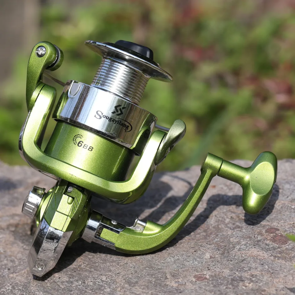 Sougayilang Fishing Reel Spinning Reel Left/right with 5.2:1 Gear Ratio 6  Ball Bearings