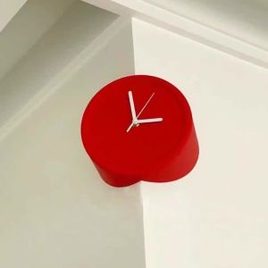 FFBH Modern Corner Wall Clocks Minimalist Wall Art Clock Bedroom Mechanism Silent Watches Living Room Luxury Desktop Watch Home Decor P7Q2M