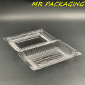 OPS - L02H - BENXON Plastic Tray with Lock [ 50pcs± ] Bakery Disposable Plastic Clear Food Box - Bekas Makanan - L 02 H " OP2H with lock ". 