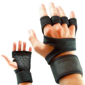 Pull Up Grips Pads with 4 Finger-Loops Lifting Sweat Proof Pads for Calisthenics and Powerlifting Workout Glove for Gym