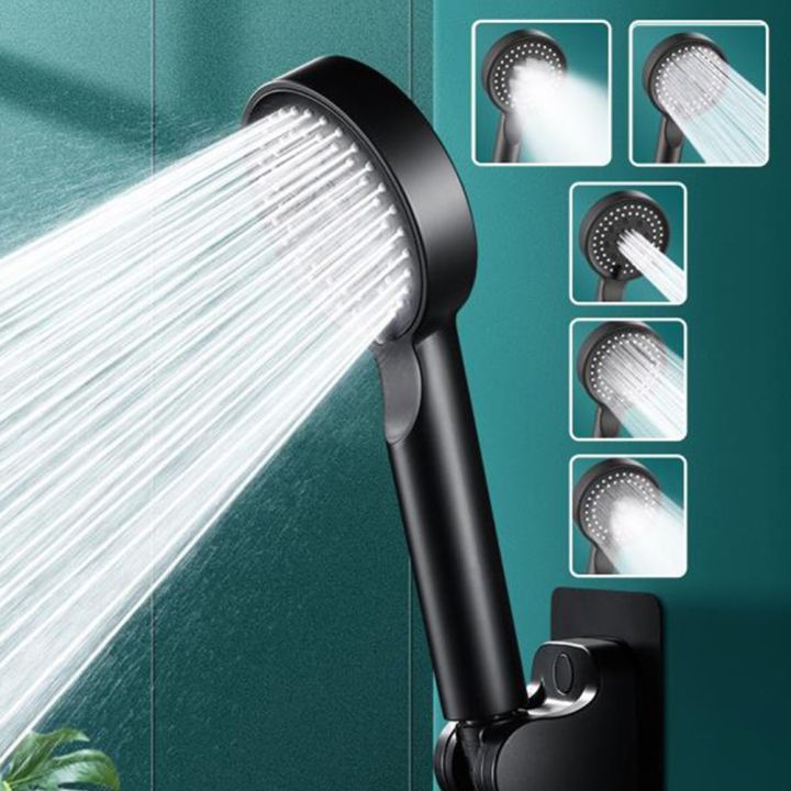 5 Mode Shower Head Adjustable High Pressure Shower Head Spray Handheld