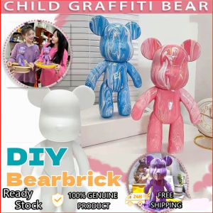 DIY Fluid Bearbrick Handmade Violent Bear Personality Model Ornaments Fluid Material Liquid Graffiti Toys