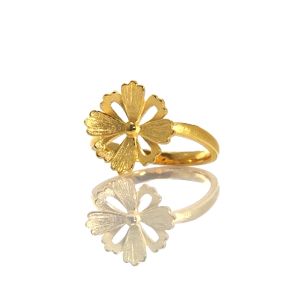 Chow Sang Sang 周生生 Cultural Blessing Blossom 999.9 24K Pure Gold Price-by-Weight 4.11g Gold Floral Ring 86941R