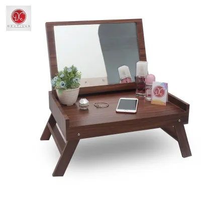 DEcTionS Meja Rias Minimalis Kaca Cermin/Nakas Model Lipat Untuk Kosmetik/Make Up Kamar Tidur