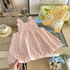 AILEBE Kids Dresses Sleeveless Simple Elegant Dress Skin-Friendly Breathable Lightweight Summer Wear Loose Comfy Fit For Free Movement OOTD Pambahay For Baby Girls 0-13 Years