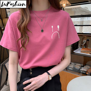 Womens T-shirt Short Sleeve Korean Shirt Summer Casual Print Tops