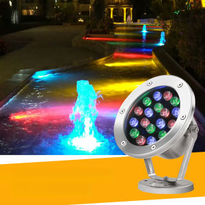 SXH LED Stainless Steel Underwater Lamp Waterproof Colorful Low Voltage 12v/24v Underwater Light Square Fountain Lightinlight