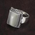 Solid 925 Sterling Silver Lucifer Rings with Black Onyx Natural Stone Handmade Statement Ring TV Show Jewelry. 