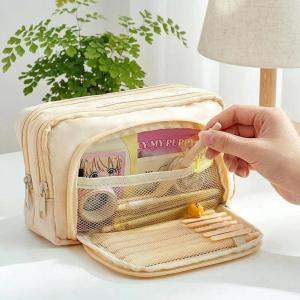 Cute Pencil Case Large Capacity Pen Pouch Multi-layers Stationery Pencil Bag with Zipper School