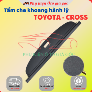 Tấm Chắn Cốp ngăn cốp Tấm Che Khoang Hành Lý Xe Toyota Cross 2020 2021 2022 2023 2024 - Chất liệu da cao cấp
