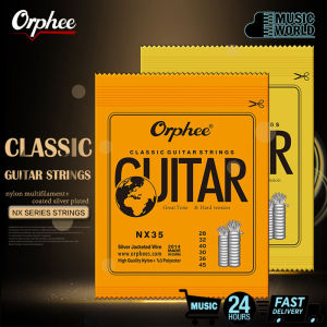 Orphee Guitar String NX35 Classic Guitar Strings Nylon Thread Silver Plated Wire Strings Classical Guitar String Guitar Accessories 6 strings Fashion Accessories