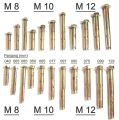Dynabolt 10x97 mm WOWO Baut Beton isi 100 pcs/ktk/Dinabol M10/Dinabolt (BOX). 