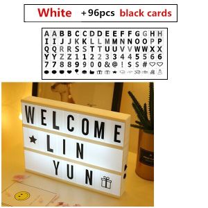 SapphireShops Hari Raya Gift led Lightbox Led Box Alphabet Light Message Box DIY Light Box Letters Cinematic LED Message Board