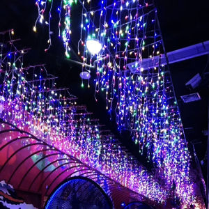 【BUY 1 TAKE 1】Solar Christmas Lights Solar Outdoor Waterproof Curtain Lights LED Icicle Christmas Light
