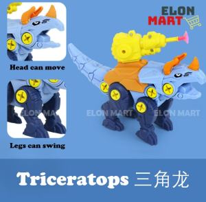 Assemble Dinosaur DIY Toys Screw Kids Toy Jurassic World Dino Robot Figure Assembly Puzzle Mainan T Rex Screwdriver Boys