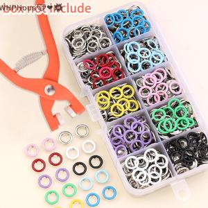 WP💓💛💖 Plier Tool Colour Metal Snap Sewing Button Claw Set Hollow Solid Snap Fasteners Kit For Installing Clothes Bags