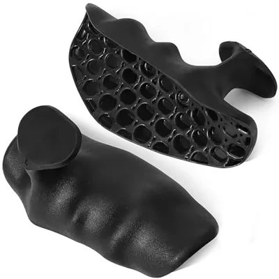 1 pair Rubber Gym Grips Anti-Slip Weightlifting Workout Grips for Gym Training and Exercise