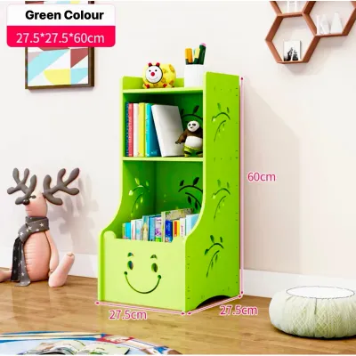 DIY Ikea Style Bookshelf Kids Sotry Book Storage Rack Buku Rak Kitchen Shelf Children Cabinet Drawing Book Furniture