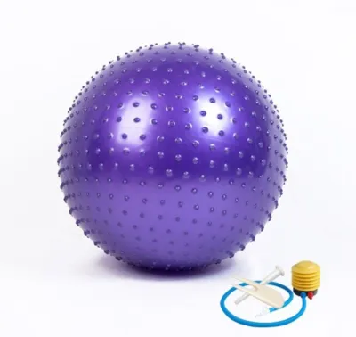 Bóng yoga gai tặng bơm 6575cm(Khách chọn màu)