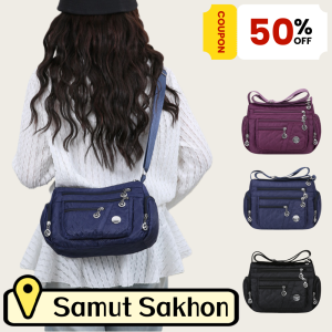 ZEFAN 【การจัดส่งสินค้า 2-3 วัน】กระเป๋าไหล่ใหม่สีทึบผ้าอ็อกซ์ฟอร์ดง่าย กระเป๋าแม่อายุกลาง กระเป๋าเดินทางสบายๆ เกาหลี