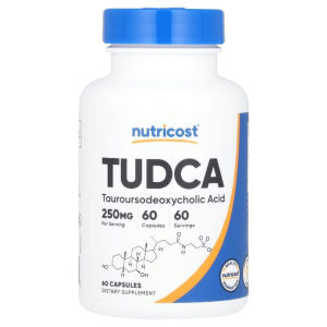 Nutricost TUDCA Tauroursodeoxycholic Acid 60 Capsules 250mg Per Serving Targeted Liver Support Nutrient Sustain Healthy Bile Function Gluten Free Non-GMO Daily Nutrition