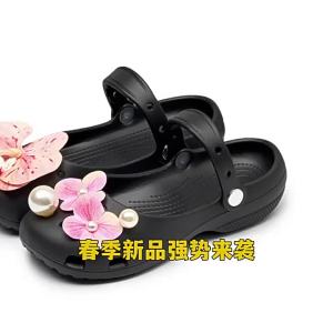 [Free Shipping] Ballet Perforated Shoes 2026 Spring New Model Slip-On Hollow-Out Seaside Beach Sandals Lazy Shoes