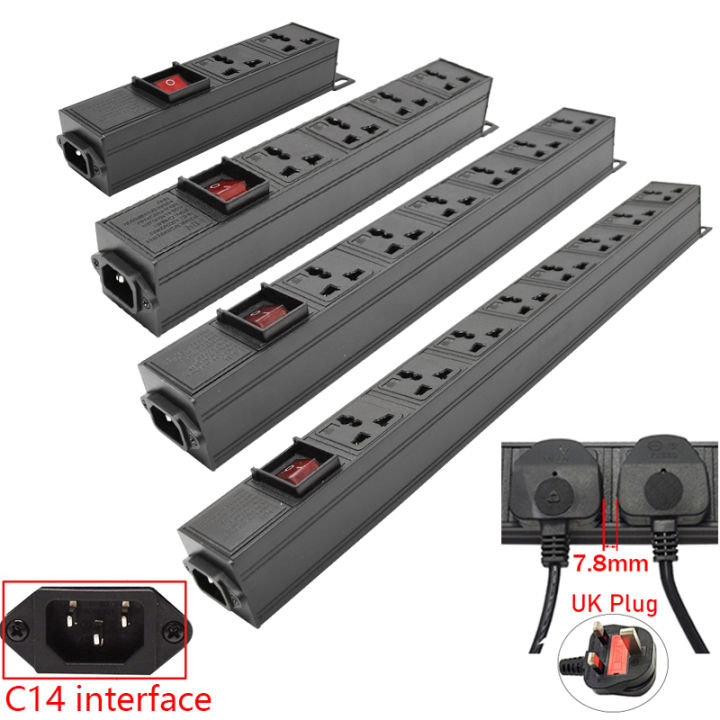 C14 Input power input PDU Power Strip Distribution Unit 2/3/4/5/6/7/8/9 ...