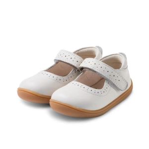 Littlebluelamb รองเท้าหัดเดินทรงคัทชู หนังแท้ premium 0-2ปี (BBA221122) Spring2022⚡ รองเท้าเด็กผู้หญิง ใส่ออกงานได้