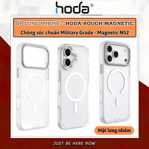 Ốp Lưng nhám chống sốc DropDefender™ HODA Rough Magnetic cho iPhone 18 17 Air 16 Pro Max– tiêu chuẩn Approved Military Grade chuẩn quân đội siêu bền